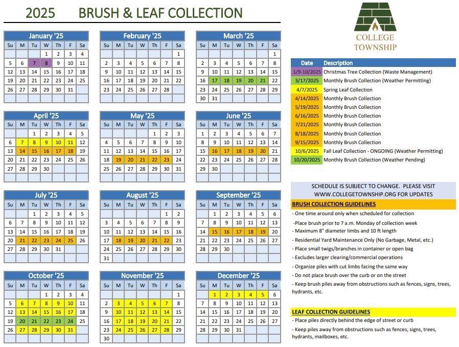 2025 Brush and Leaf Collection